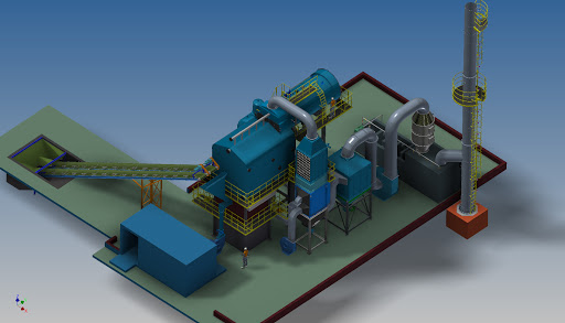 Cấu tạo của nồi hơi đốt biomass